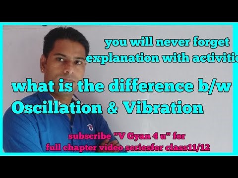 What is the difference between vibration and oscillation?