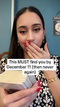 This MUST find you by December 11 (then never again)