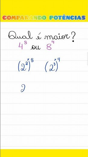 POTENCIAÇÃO | QUAL é MAIOR⁉️