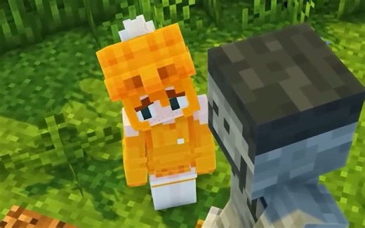 我的世界OC小动画！ Oxy拜访了她朋友的坟墓…… Minecraft