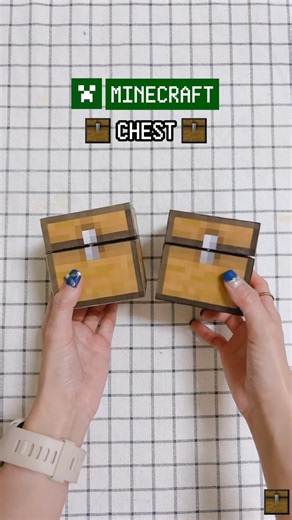 Minecraft chest Craft DIY 📦 #minecraft #diy #craft #shorts #papercraft