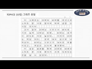 TOPIK Writing 53 #17