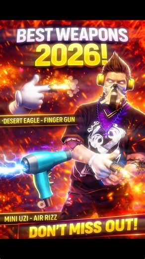 Free Fire ka naya gun skins 2026 update aa gaya hai! Yahan dekhiye latest FF gun skins, exclusive weapon designs, powerful stats aur upcoming leaks – sab kuch ek hi jagah. Free Fire new gun skins 2026, Free Fire gun skins, FF new gun skins, Free Fire weapons 2026, FF gun skin update, Free Fire latest skins, Free Fire new weapons, FF gun skins list, Free Fire gun skin leaks 2026, Garena Free Fire gun skins, Free Fire max gun skins, FF upcoming gun skins, Free Fire legendary gun skins, FF skin upd