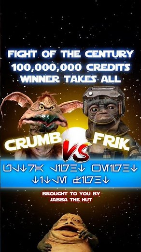 Salacious B Crumb vs Babu Frick #starwars #shorts