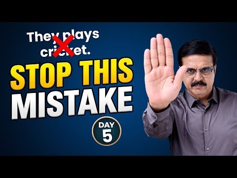 Subject-Verb Agreement Made Simple | Day 5- Basic English Grammar Course