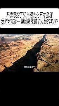 科學家挖了50年祖先化石才發現，我們可能從一開始就找錯了人類的老家?#科普 #漲知識