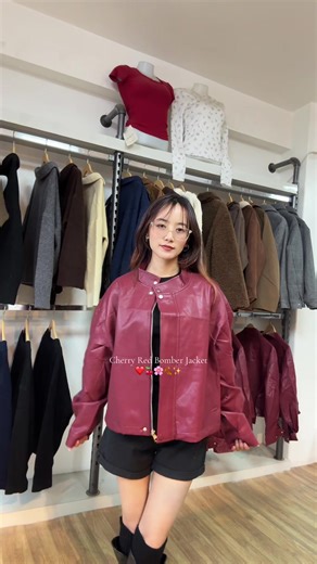 Cherry Red Bomber Jacket Restock Announcement