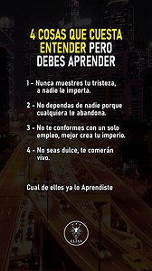 4 cosas que tienes que entender. | Elias