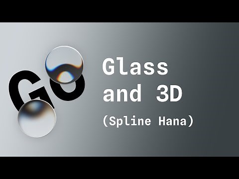 Liquid Glass and 3D Transform with Hana by Spline