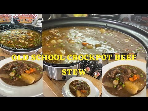 It’s All About The Awesome Flavors In This Comforting Sunday Dinner /OLD SCHOOL CROCKPOT BEEF STEW