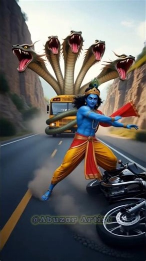 Krishna vs 4-Headed Snake 🐍🔥 | Epic Mountain Rescue Story #story