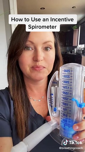How to Use an Incentive Spirometer CORRECTLY #BREATH #breathing #breathingexercises #breathingtechniques #breathingtreatments #recovery #surgery #pneumonia #covid19 #postcovid