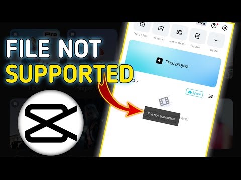Video file not supported in capcut | Capcut file not supported