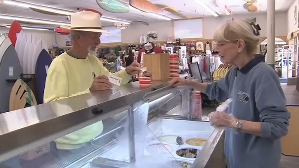 Longtime Thrifty Ice Cream employee finds new home inside Dana Point surf shop