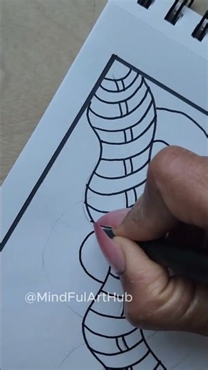 Medidative 3D Doodle Flower #Easy art tutorial #viralshorts