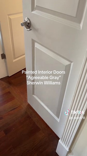 Transforming Hallway with Agreeable Gray Interior Doors