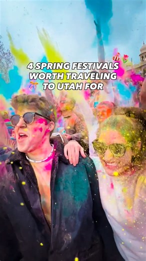 People travel all over for these amazing spring festivals right here in Utah! 🌸✈️🌷 Here is the line up 👇 Comment FESTIVAL for the full list and ticket link! 🎟️✨ @festivalofcolorsusa 🎉🌈 March 28–29 | Spanish Fork, UT @thankspoint Tulip Festival 🌷🌼 April 8–May 16 | @theashtongardens Lehi, UT Cherry Blossom Festival 🌸🌸 End of April | @rowleysredbarn Santaquin, UT @utahtulipfestival 🌷💐 April | Leland Farms Spanish Fork, UT Send this to your festival bestie 🌷💌 | Explore Utah Valley