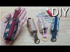EP286 : DIY Mini Zipper Pouch Keychain | Bag Swing Tutorial