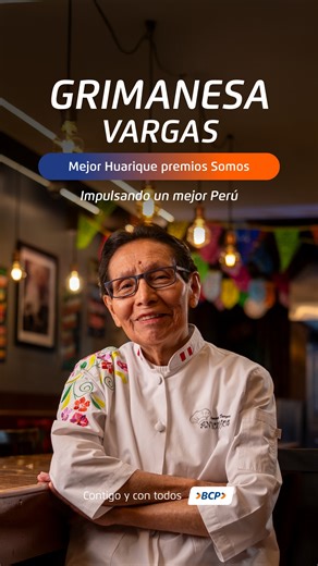5.3M views · 5.4K reactions | Grimanesa Vargas creyó en su sazón y, desde hace más de 50 años, mantiene viva una tradición que une generaciones. Su historia nos recuerda que cuando un peruano cree, logra cosas extraordinarias. Cuando crees en el Perú, impulsas al Perú.  #YoCreo | Banco de Crédito BCP | Facebook