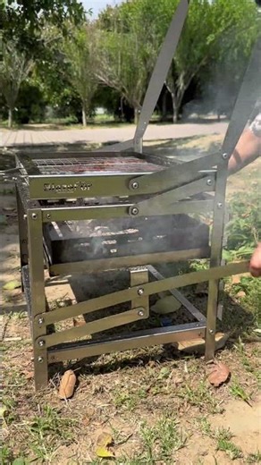 This barbecue grill is the perfect tool for outdoor grilling.