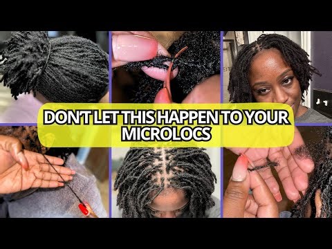 DETAILED and THOROUGH: How to Identify and fix Microloc holes and reattach locs / DIY Microlocs