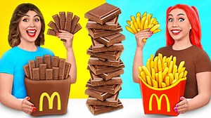 71K views · 1K reactions | الغذاء الحقيقي مقابل الغذاء الشوكولاته التحدي | التحدي المجنون Multi DO Challenge | Multi Do Arabic | Facebook