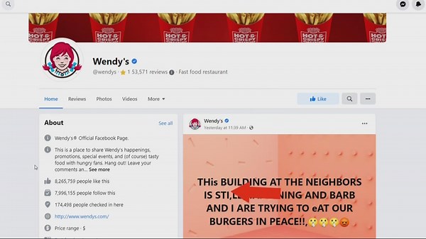 Yes, these wild posts on Wendy's Facebook page are real