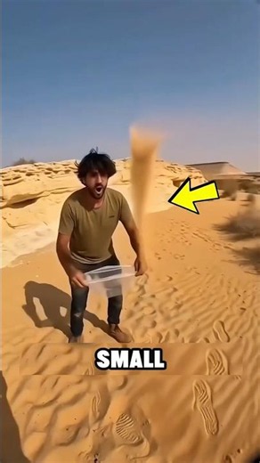 He Caught a Dust Devil in the Desert 😳🌪️ #shorts