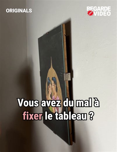 23K views · 42 reactions | Comment accrocher un tableau facilement... à l'aide d'une fourchette | RegardeCetteVideo | Facebook