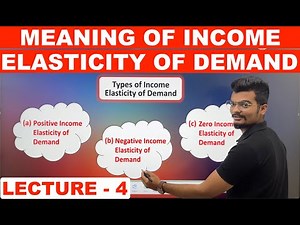 Income Elasticity of Demand | Types of Income Elasticity of Demand | Economics | Lecture 4 | UGT