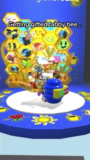 INSANE LUCK WITH TABBY BEE in beeswarm sim roblox