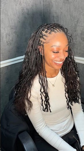 Fulani quick weave tutorial 🩷 #fulanibraids #quickweave #atlbraider