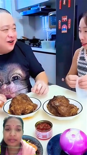 🤣 ASMR Funny Couple Comedy | Ultimate Eating Prank 😂 | Try Not To Laugh Challenge #shorts #mukbang