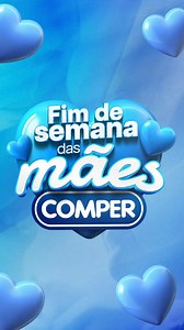 Começou o Fim de Semana de Mães Comper! Já neste sábado, aproveite ofertas especiais para celebrar o maior amor do mundo! E não se esqueça: hoje tem lojas abertas até meia-noite, e no domingo seguimos com horário normal. Para celebrar ainda mais, com o Vuon Card você parcela itens do bazar em até 10x sem juros, e também garante descontos nos de jardinagem! Não perca, corra pra loja mais próxima e participe! | Supermercados Comper