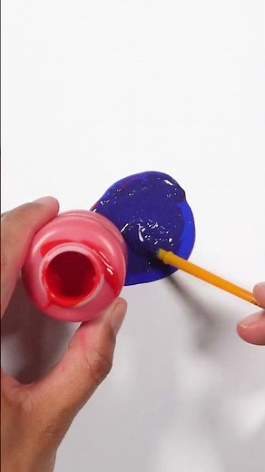 Let's Mix Blue & Red 🔵🔴 | Fun Painting Crafts for Kids | Colourblocks