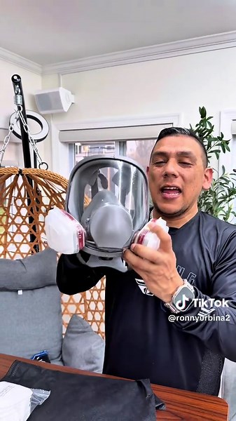 Reusable Respirators Pomerol Reusable Full Face Mask with Filter Cartridge - 17 /15 in 1 Multi-Function #facemask #gasmask #TikTokShopCreatorPicks #tiktokshopspringglowup #Greenish