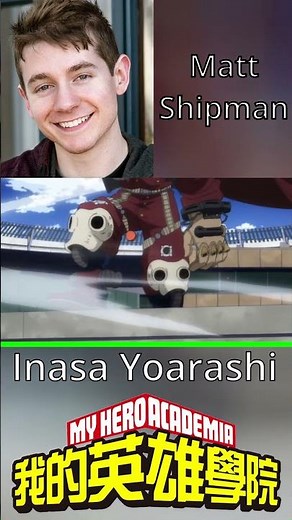 Voice actors from anime - Matt Shipman