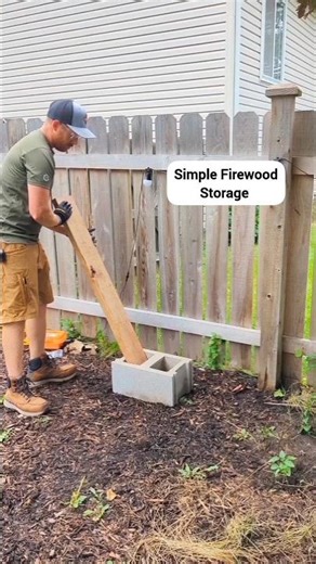 Simple Firewood Storage for Winter
