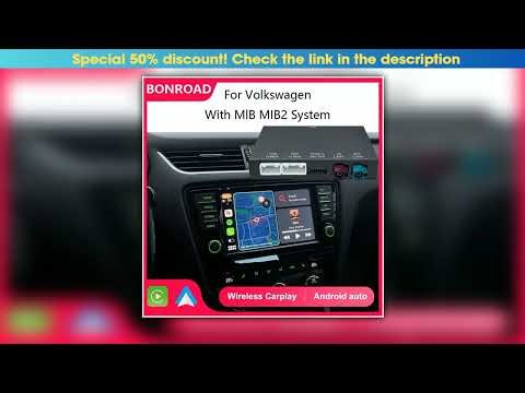 Bonroad Wireless Carplay Android Auto Modulo Box Per VW Volkswagen Skoda Octavia A5 Golf 7 Polo