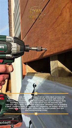 Fast Decking Screw Hack #Woodworking #Tools