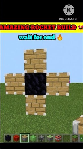 AMAZING ROCKET BUILD IN MINECRAFT #minecraft #shorts #viral