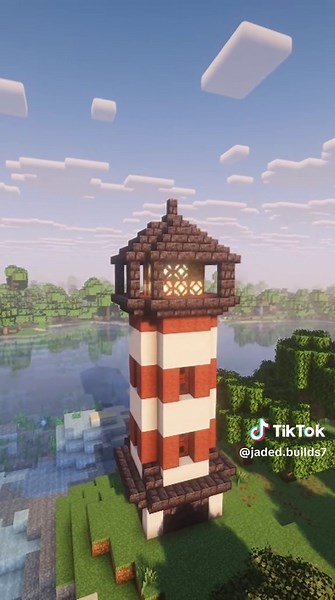 Construcción de un faro en Minecraft
