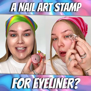 42K views · 370 reactions | A Nail Art Stamp For EYELINER? | NikkieTutorials | Facebook
