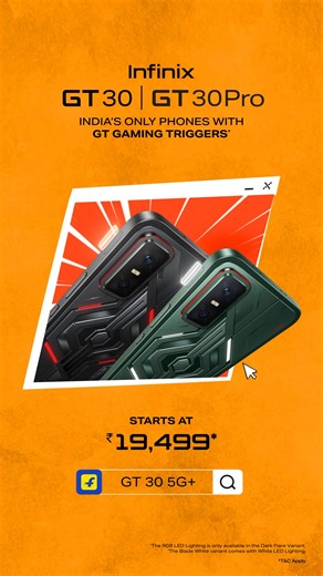 The best gaming experience is here! Get GT 30 5G Series at lowest ever price. Sale is live | Infinix Mobile