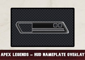 Apex Legends Name Plate Healthbar HUD Overlay Static Image- Black W/ White Outline - Etsy UK