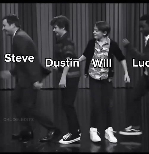 Stranger things cast dancing