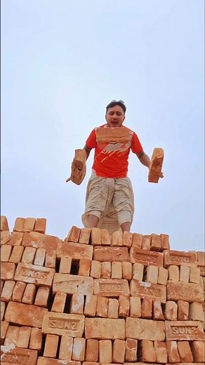 How to cut three bricks