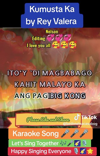 Kumusta Ka by Rey Valera Karaoke Song