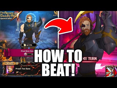 HOW TO BEAT LEGEND FINAL BOSS ESCANOR ON GLOBAL!! TIPS & TRICKS! | Seven Deadly Sins: Grand Cross