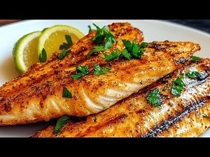 Perfect Crispy Fried Salmon Recipe 🐟 | Easy Pan-Fried Salmon Tutorial for Beginners
